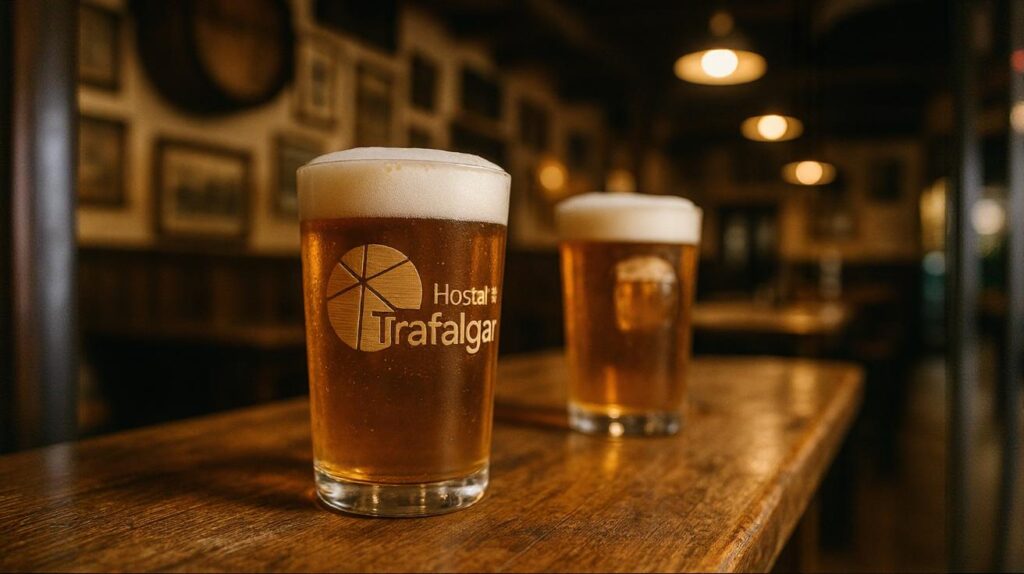Caña de cerveza en Hostal Trafalgar