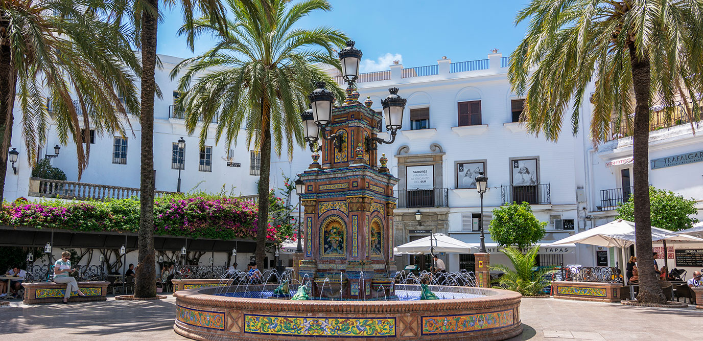 Plaza en Vejer de la Frontera en Cádiz